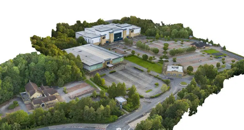 Sky Scan Surveys | The Valley Leisure Park Facility management using a 3D BIM model for maintenance planning.