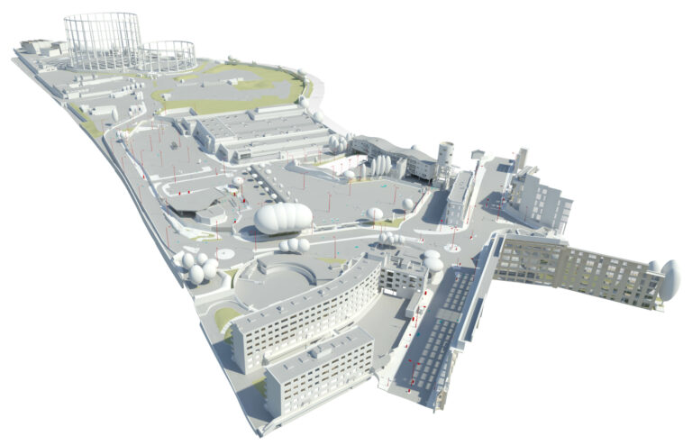 UAV-BIM-Model-Canal-Way-Gasholder-2