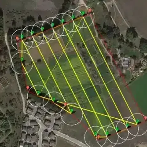 land surveying with drone